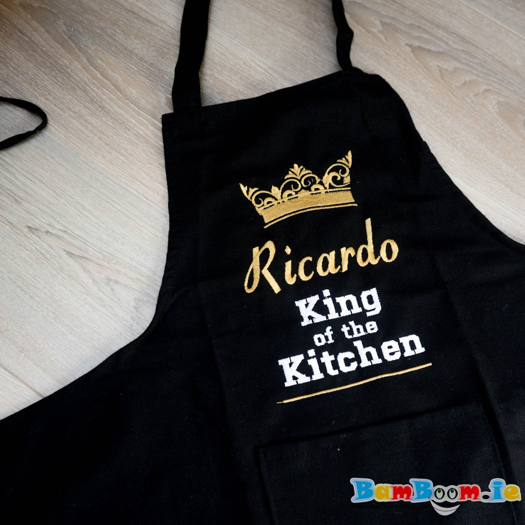 Personalised apron - king of the kitchen 