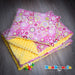 Baby Girl Blanket with Floral Pattern - 3 Sizes