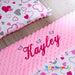 Blanket with embroidered name 