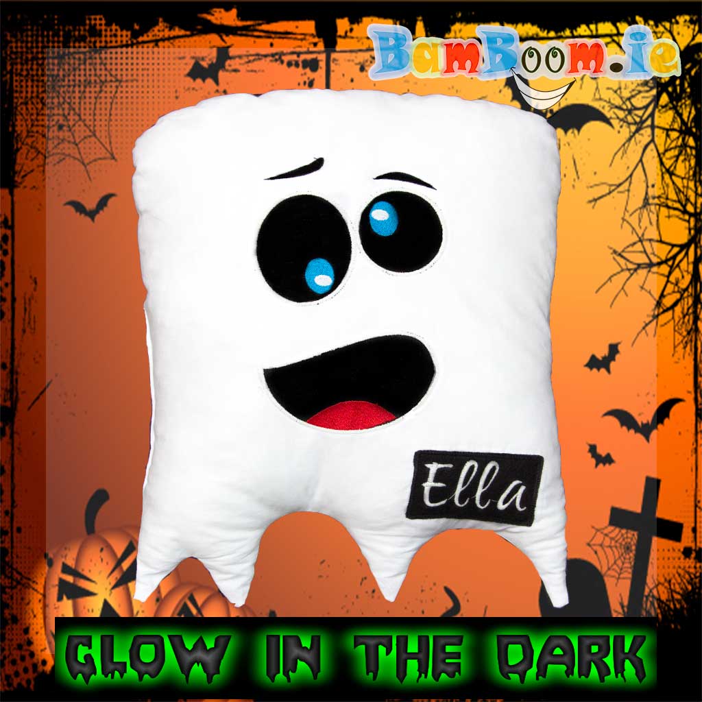 Ghost Personalised Cushion/ Pillow - GLOW IN THE DARK