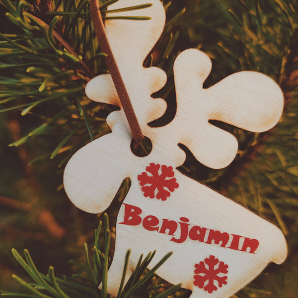 Christmas Ornament with name - Reindeer