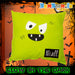 Personalised Green Monster Pillow 
