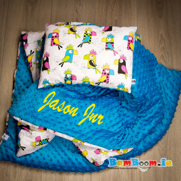 Personalised Baby Blankets Parrots 