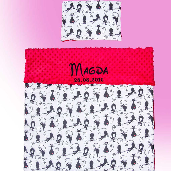 Personalised Blanket Set with Cats