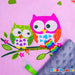 Personalised Baby Girl Comforter - Owls