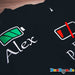Personalised Family Pack T-Shirts - Battery Levels